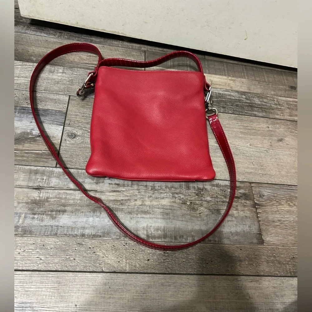 Freedman Harness Canada Red Leather Crossbody Bag purse